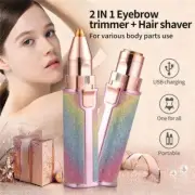 Mower Eyebrows Epilator Electric Woman Rechargeable 2 IN 1 Face*