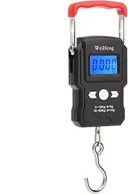 [Generic] xinyee 50Kg/5g LCD Digital Display Backlight Portable Hook Scale Double Accuracy Fishing Travel Mini Electronic Weighing Scale