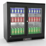 Thermaster Double Sliding Door Drink Cooler - Commercial Bar Fridges (SC248SD) - SC248SD