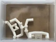 LEGO Parts - White Minifigure Handlebars Angular Handles - No 98397 - QTY 5