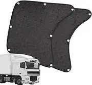 Semi Truck Sun Shade - Mesh Side Window Cover | Truck Sun Blockers Side Window Sunscreen Windshield Visor | Breathable Privacy Enhancing Sun Visor for Freightliner, Trucks