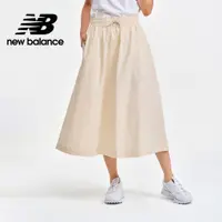 在飛比找蝦皮商城優惠-【New Balance】 NB 鬆緊抽繩A字長裙_女性_杏