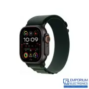 Apple Watch Ultra 2 49mm Titanium Black Case Alpine Loop GPS & Cell (Dark Green)