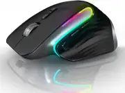 New - WFB Bluetooth Wireless Mouse Ergonomic RGB Optical Silence Rechargeable 9