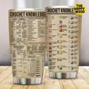 Crochet Knowledge Stainless Tumbler 20oz Halloween Gift Best Price Us Size