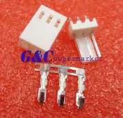 100sets KF2510 3Pin Connector Kits 2.54mm Male Pin Header+Terminal+Female