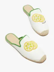 Azura Lemons Espadrille Mules