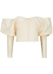 Nafsika Skourti Opera Off-the-shoulder top - Cream - 12 12