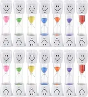 SICANAUO 14pcs 2 min Tooth Brushing Sand Timer Hourglass Sandglass Toothbrush Clock for Kids Children Gift Games Cook Meeting Reading Classroom Kitchen Home Office Decoration