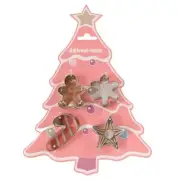 NNEDSZ Bread and Butter Cookie Cutter - Tree, Gingerbread Man, Snowflake, Star -