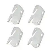 ZYAMY 4pcs Universal Wood Bed Rail Hook Plates, Bed Frame Bracket Headboard,