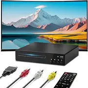 DVD Player for TV, SHIWAKOTO Multi Region Free DVD Players with HDMI, RCA/AV Output, USB Port, Remote Control
