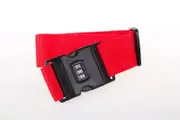 Secure Luggage Strap with Combination Lock Red - Travel Accessories Australia