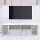 Modern TV Stand Cabinet Entertainment Unit Console Table Black White NEW