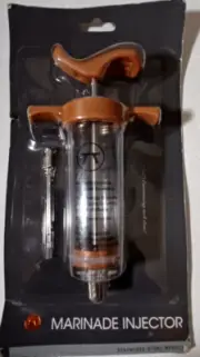 Outset Q120 Marinade Injector with Removable Needle Stainless Steel and Plastic