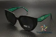 PRADA PR 14WS 1AB5Z1 Black Dark Grey Polar Polarized 52 mm Women's Sunglasses
