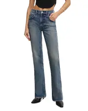 Good American Bootcut Jeans in Indigo