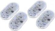 ASAKKURA 2 Pairs Led Car Interior Lights 7 Colors Touch-Sensitive Atmosphere Lamp Rechargeable Easy Install for Roof Reading