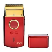 Uno Mini Single Foil Shaver USB Rechargeable Travel Size Red