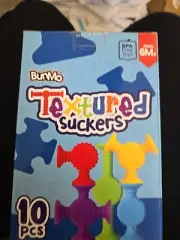 BUNMO Textured Suction Bath Toys 10pcs | Connect, Build, Create | Mold Free B...