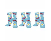 3x Socksmith Warm & Cozy Ladies Novelty Trendy Socks Sunday Breakfast One Size
