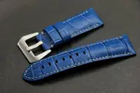 在飛比找Yahoo!奇摩拍賣優惠-24mm收22mm沛納海的新衣banda海軍藍色高質感可替代