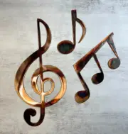 Musical Note Set 3 Including Treble Clef Wall Accents
