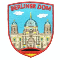在飛比找松果購物優惠-德國 柏林大教堂 刺繡貼布 電繡貼 背膠補丁 外套電繡徽章 