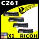 【速買通】RICOH C261/407547 (BK/Y/M/C) 四色綜合 相容彩色碳粉匣