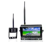 Elinz Digital Wireless 7" Splitscreen Monitor Reversing Camera CMOS 12V 24V 2.4GHz
