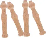 KOCKSHION Ergonomic Wool Felting Tools 4pcs Wooden Punch Needle Holder for Needle Felting Kit