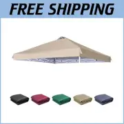Beige 10x10 Canopy Replacement Cover with Air Vents - Ideal for Outdoor Events