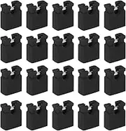 SING F LTD 200Pcs 2-Terminal Open Top Jumper Cap 2.54mm Standard Computer Jumper Caps Mini Jumper Cap Connector Accessories for Hard Drives Circuit Board Black