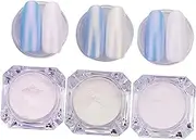 HONITANO 3pcs Mirror Effect Pearl Powder Nail Pigment Metallic Manicure Color Changing Nail Art Powder for with Pearlescent Gloss