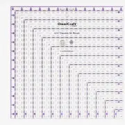 QuiltMaster ClearSquare Ruler, 16.5"x16.5" Precision Quilting Tool