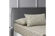 Washed Cotton Fitted Sheet Set (Lisa Teal) - Single