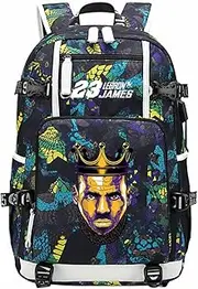 Basketball Player James Multifunction Backpack Travel Student Laptop Fans Bookbag For Men Women