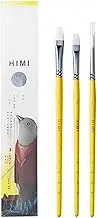 HIMI Watercolor/Gouache Paint Brush Set 5 Pcs Acrylic Oil Paint Brushes Artist Paintbrush,1 Wide Brush,3 Fan Brush,1 Liner Brush,Awesome for Student Artist Hobby Painter & Beginners Creation