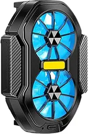 Mobile Phone Radiator, Cell Phone Cooler, ABS Cooling Fan, Fans Design, Fast Heat Dissipation, Compact & Portable, for Live Streaming, Mobile, Outdoor Vlog, 6.2 x 8.63cm