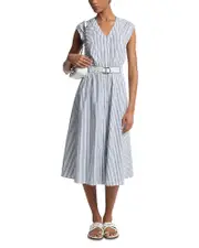 Michael Michael Kors Graphic Stripe Midi Dress
