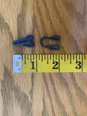 1 Pack Of Hook And eyes Closure Dark Gray Fur/shearing. 12 Closures Per Pack.