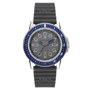 Armani Exchange Three-Hand Gray Silicone Men’s Watch (AX1862)