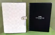 COACH NOTEBOOK SIGNATURE CANVAS :NWT WHITE/CHALK CZ198