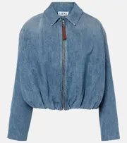 [Loewe] Loewe Draped denim jacket UK 14 blue