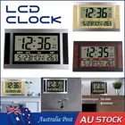 Large Digital LCD Display Wall Clock Calendar Day Month Year Temperature Meter