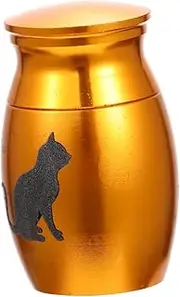 LIGHTAOTAO Cat Memorial Urn for Ashes Pet Keepsake Ash Box Smooth Appearance Comfort Present for Cat Lovers