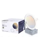 Powerasia 12-Pack 6” Smart LED Recessed Lights RGB Backlight 12W Alexa Hub