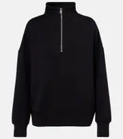 [Varley] Varley Hawley jersey half-zip sweater AU 6 black