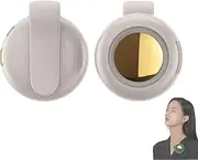 Portable silent mini bladeless electric fan， 2025 New Adjustable 3 Speeds Hands-Free Small Whirlwind Bladeless Fan Neck ，Rechargable clip on fan for shirt (white)