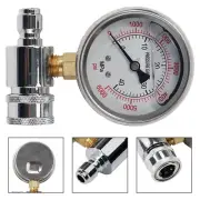 Heavy Duty Pressure Washer Gauge 6000 PSI with Quick Connect Plug and Socket